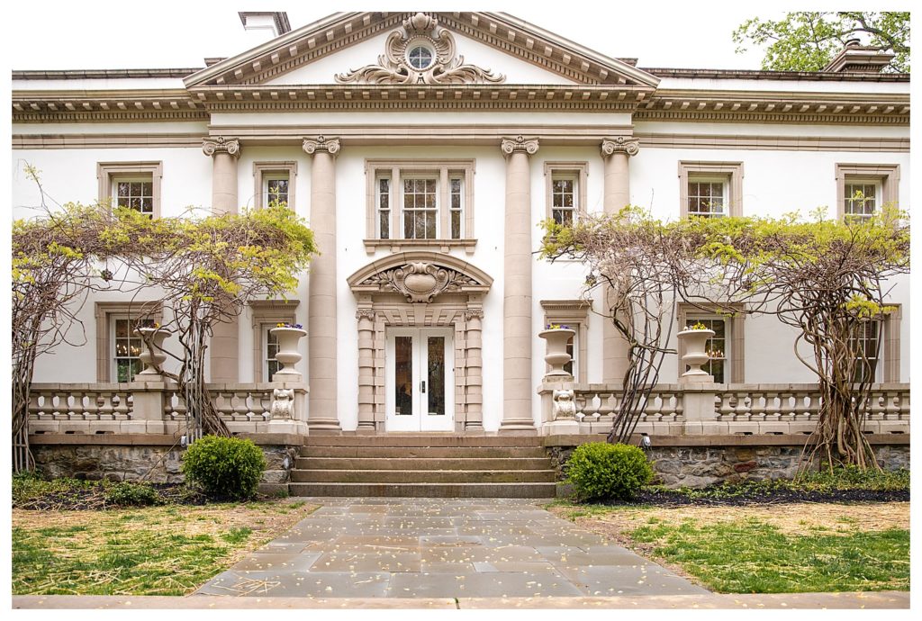 The Liriodendron Mansion outside facing the front taken by a black female photographer