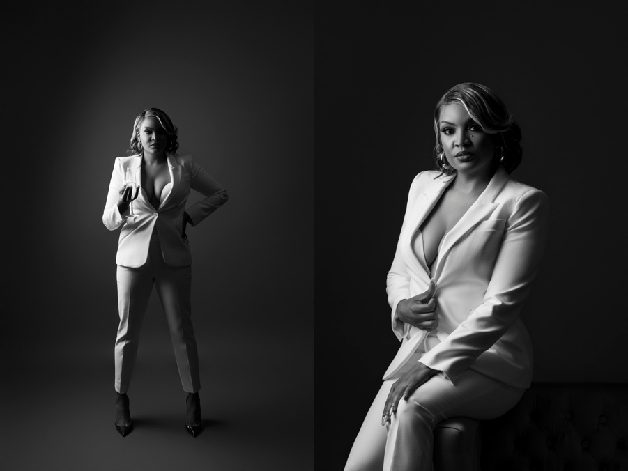 Black and White Branding headshots, Alexandria, VA portrait studio.